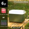 imageHiGropcore 6 Quart Small Cooler  Portable Hard Shell Cooler Lunch Box  Ice Retention Insulated Camping Cooler LS602