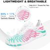 imageHike Barefoot Shoes for Women Men NonSlip Breathable Walking Shoes Wide Toe Box Comfortable Athletic FootwearA10  WhiteCyanPink