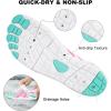 imageHike Barefoot Shoes for Women Men NonSlip Breathable Walking Shoes Wide Toe Box Comfortable Athletic FootwearA10  WhiteCyanPink
