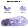 imageHike Barefoot Shoes for Women Men NonSlip Breathable Walking Shoes Wide Toe Box Comfortable Athletic FootwearA11  PurplePink