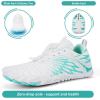 imageHike Barefoot Shoes for Women Men NonSlip Breathable Walking Shoes Wide Toe Box Comfortable Athletic FootwearA13s  Enhanced WhiteCyan