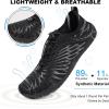 imageHike Barefoot Shoes for Women Men NonSlip Breathable Walking Shoes Wide Toe Box Comfortable Athletic FootwearA2  Black