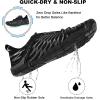 imageHike Barefoot Shoes for Women Men NonSlip Breathable Walking Shoes Wide Toe Box Comfortable Athletic FootwearA2  Black
