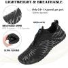 imageHike Barefoot Shoes for Women Men NonSlip Breathable Walking Shoes Wide Toe Box Comfortable Athletic FootwearA2s  Enhanced Black