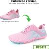 imageHike Barefoot Shoes for Women Men NonSlip Breathable Walking Shoes Wide Toe Box Comfortable Athletic FootwearA3s  Enhanced Pink