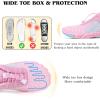 imageHike Barefoot Shoes for Women Men NonSlip Breathable Walking Shoes Wide Toe Box Comfortable Athletic FootwearA3s  Enhanced Pink
