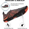 imageHike Barefoot Shoes for Women Men NonSlip Breathable Walking Shoes Wide Toe Box Comfortable Athletic FootwearA4  Orange Gray