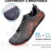 imageHike Barefoot Shoes for Women Men NonSlip Breathable Walking Shoes Wide Toe Box Comfortable Athletic FootwearA4  Orange Gray