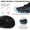 imageHike Barefoot Shoes for Women Men NonSlip Breathable Walking Shoes Wide Toe Box Comfortable Athletic FootwearA5  Blue Black