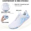 imageHike Barefoot Shoes for Women Men NonSlip Breathable Walking Shoes Wide Toe Box Comfortable Athletic FootwearA5s  Enhanced WhiteBlue