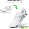 imageHike Barefoot Shoes for Women Men NonSlip Breathable Walking Shoes Wide Toe Box Comfortable Athletic FootwearA6s  Enhanced WhiteGreen
