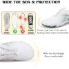 imageHike Barefoot Shoes for Women Men NonSlip Breathable Walking Shoes Wide Toe Box Comfortable Athletic FootwearA6s  Enhanced WhiteGreen
