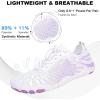 imageHike Barefoot Shoes for Women Men NonSlip Breathable Walking Shoes Wide Toe Box Comfortable Athletic FootwearA9  WhitePurple