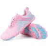 imageHike Barefoot Shoes for Women Men NonSlip Breathable Walking Shoes Wide Toe Box Comfortable Athletic FootwearA3s  Enhanced Pink