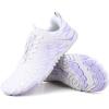 imageHike Barefoot Shoes for Women Men NonSlip Breathable Walking Shoes Wide Toe Box Comfortable Athletic FootwearA7s  Enhanced WhitePurple