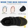 imageHiGropcore Diabetic Shoes for Women Men Wide Width Adjustable Walking Shoes Arch Support Orthopedic Edema Diabetic Shoes for Swollen Feet Neuropathy FasciitisBlack