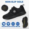 imageHiGropcore Diabetic Shoes for Women Men Wide Width Adjustable Walking Shoes Arch Support Orthopedic Edema Diabetic Shoes for Swollen Feet Neuropathy FasciitisBlack