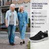 imageHiGropcore Diabetic Shoes for Women Men Wide Width Adjustable Walking Shoes Arch Support Orthopedic Edema Diabetic Shoes for Swollen Feet Neuropathy FasciitisGrey