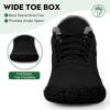 imageHike Barefoot Boots Womens Mens Waterproof Fur Lined Winter Barefoot Shoes Minimalist Snow Boots Wide Toe Box Ankle BootiesSa01  Black