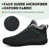 imageHike Barefoot Boots Womens Mens Waterproof Fur Lined Winter Barefoot Shoes Minimalist Snow Boots Wide Toe Box Ankle BootiesSa02  Grey