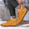 imageHike Barefoot Boots Womens Mens Waterproof Fur Lined Winter Barefoot Shoes Minimalist Snow Boots Wide Toe Box Ankle BootiesSa03  Yellow