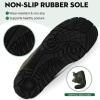 imageHike Barefoot Boots Womens Mens Waterproof Fur Lined Winter Barefoot Shoes Minimalist Snow Boots Wide Toe Box Ankle BootiesSa04  Green