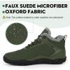 imageHike Barefoot Boots Womens Mens Waterproof Fur Lined Winter Barefoot Shoes Minimalist Snow Boots Wide Toe Box Ankle BootiesSa04  Green