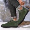 imageHike Barefoot Boots Womens Mens Waterproof Fur Lined Winter Barefoot Shoes Minimalist Snow Boots Wide Toe Box Ankle BootiesSa04  Green