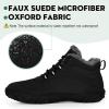 imageHike Barefoot Boots Womens Mens Waterproof Fur Lined Winter Barefoot Shoes Minimalist Snow Boots Wide Toe Box Ankle BootiesSb01  Black