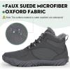 imageHike Barefoot Boots Womens Mens Waterproof Fur Lined Winter Barefoot Shoes Minimalist Snow Boots Wide Toe Box Ankle BootiesSb02  Grey