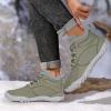 imageHike Barefoot Boots Womens Mens Waterproof Fur Lined Winter Barefoot Shoes Minimalist Snow Boots Wide Toe Box Ankle BootiesSb05  Green