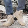 imageHike Barefoot Boots Womens Mens Waterproof Fur Lined Winter Barefoot Shoes Minimalist Snow Boots Wide Toe Box Ankle BootiesSc02  Beige