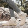imageHike Barefoot Boots Womens Mens Waterproof Fur Lined Winter Barefoot Shoes Minimalist Snow Boots Wide Toe Box Ankle BootiesSc02  Beige