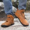 imageHike Barefoot Boots Womens Mens Waterproof Fur Lined Winter Barefoot Shoes Minimalist Snow Boots Wide Toe Box Ankle BootiesSc03  Brown