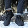 imageHike Barefoot Boots Womens Mens Waterproof Fur Lined Winter Barefoot Shoes Minimalist Snow Boots Wide Toe Box Ankle BootiesSd01  Black