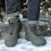 imageHike Barefoot Boots Womens Mens Waterproof Fur Lined Winter Barefoot Shoes Minimalist Snow Boots Wide Toe Box Ankle BootiesSd02  Army Green