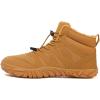 imageHike Barefoot Boots Womens Mens Waterproof Fur Lined Winter Barefoot Shoes Minimalist Snow Boots Wide Toe Box Ankle BootiesSd03  Khaki