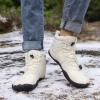 imageHike Barefoot Boots Womens Mens Waterproof Fur Lined Winter Barefoot Shoes Minimalist Snow Boots Wide Toe Box Ankle BootiesSe03  Beige