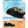 imageWater Shoes Women Men Adult QuickDry Aqua Socks Breathable Hike Barefoot Water Shoes for Swim Beach River Pool Lake Hiking Kayaking SurfingA1  Black
