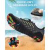 imageWater Shoes Women Men Adult QuickDry Aqua Socks Breathable Hike Barefoot Water Shoes for Swim Beach River Pool Lake Hiking Kayaking SurfingA3  Grey