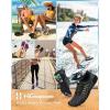 imageWater Shoes Women Men Adult QuickDry Aqua Socks Breathable Hike Barefoot Water Shoes for Swim Beach River Pool Lake Hiking Kayaking SurfingA3  Grey