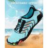 imageWater Shoes Women Men Adult QuickDry Aqua Socks Breathable Hike Barefoot Water Shoes for Swim Beach River Pool Lake Hiking Kayaking SurfingA4  Sky Blue