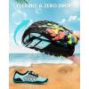 imageWater Shoes Women Men Adult QuickDry Aqua Socks Breathable Hike Barefoot Water Shoes for Swim Beach River Pool Lake Hiking Kayaking SurfingA4  Sky Blue