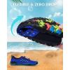 imageWater Shoes Women Men Adult QuickDry Aqua Socks Breathable Hike Barefoot Water Shoes for Swim Beach River Pool Lake Hiking Kayaking SurfingA5  Dark Blue