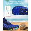 imageWater Shoes Women Men Adult QuickDry Aqua Socks Breathable Hike Barefoot Water Shoes for Swim Beach River Pool Lake Hiking Kayaking SurfingA5  Dark Blue