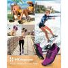 imageWater Shoes Women Men Adult QuickDry Aqua Socks Breathable Hike Barefoot Water Shoes for Swim Beach River Pool Lake Hiking Kayaking SurfingA7  Purple
