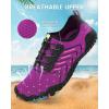 imageWater Shoes Women Men Adult QuickDry Aqua Socks Breathable Hike Barefoot Water Shoes for Swim Beach River Pool Lake Hiking Kayaking SurfingA7  Purple