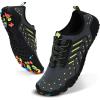 imageWater Shoes Women Men Adult QuickDry Aqua Socks Breathable Hike Barefoot Water Shoes for Swim Beach River Pool Lake Hiking Kayaking SurfingA3  Grey
