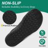 imageHiGropcore Barefoot Shoes for Women Men Minimalist Wide Toe Box Walking Shoes Zero Drop Arch Support SlipOn Barefoot SneakersC  Black