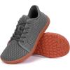 imageHiGropcore Barefoot Shoes for Women Men Minimalist Wide Toe Box Walking Shoes Zero Drop Arch Support SlipOn Barefoot SneakersD  GreyBrown